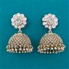 Antique Jhumki with Matte Gold Plating