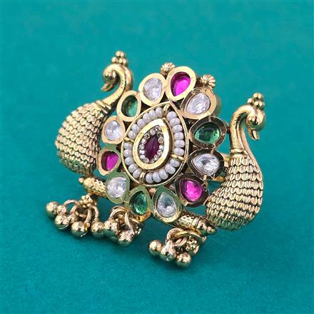 Antique Birds Ring with Gold Plating