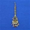 Antique Pearl Tikka with Matte Gold Plating