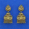 Antique Jhumki with Matte Gold Plating
