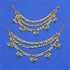 Antique Multi Layer Ear Chain with Matte Gold Plating