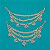 Antique Multi Layer Ear Chain with Matte Gold Plating