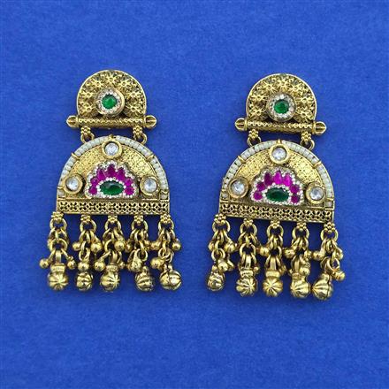 Antique Pearl Earring with Gold Plating