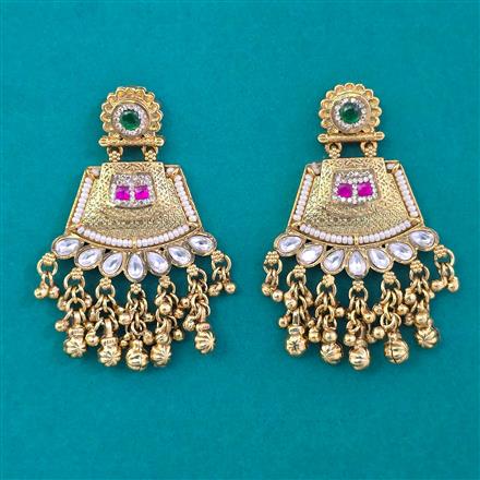 Antique Pearl Earring with Gold Plating