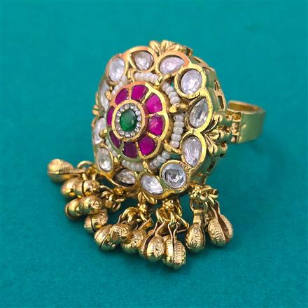 Antique Pearl Ring with Gold Plating