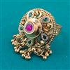 Antique Adjustable Ring with Gold Plating