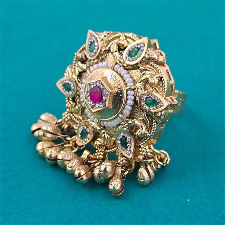 Antique Adjustable Ring with Gold Plating