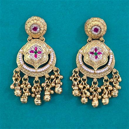 Antique Pearl Earring with Gold Plating