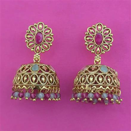 Antique Jhumki with Gold Plating
