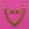 Antique Classic Necklace with Matte Gold Plating