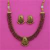 Antique Classic Necklace with Matte Gold Plating