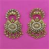 Antique Birds Earring with Matte Gold Plating
