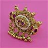 Antique Birds Ring with Matte Gold Plating