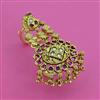 Antique Adjustable Ring with Matte Gold Plating