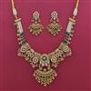 Antique Heritage Necklace with Matte Gold Plating