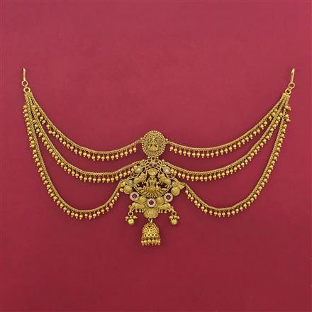 Antique Temple Hair Brooch with Gold Plating
