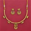 Antique Hasli Necklace with Matte Gold Plating