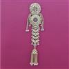 Antique Pearl Hair Brooch with Gold Plating
