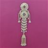 Antique Pearl Hair Brooch with Gold Plating
