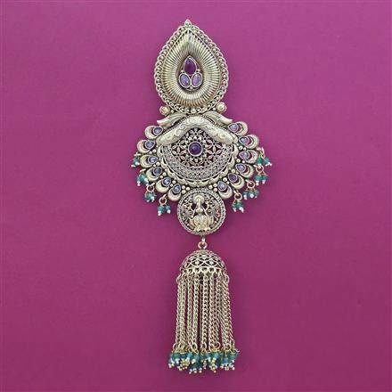 Antique Temple Hair Brooch with Gold Plating