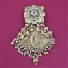 Antique Pearl Hair Brooch with Gold Plating