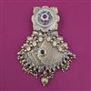 Antique Pearl Hair Brooch with Gold Plating