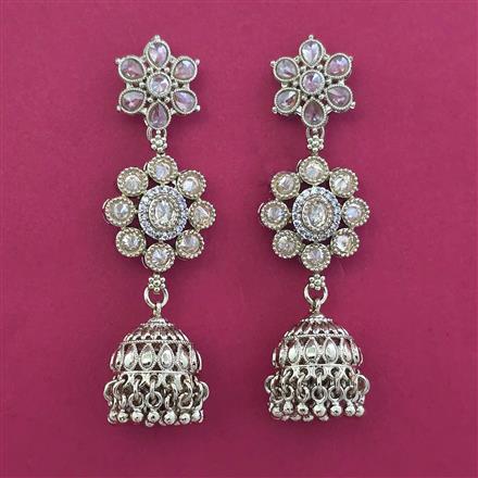 Antique Jhumki with Mehndi Plating