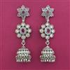 Antique Jhumki with Mehndi Plating