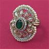 Antique Pearl Ring with Mehndi Plating