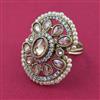 Antique Pearl Ring with Mehndi Plating