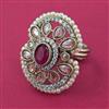 Antique Pearl Ring with Mehndi Plating