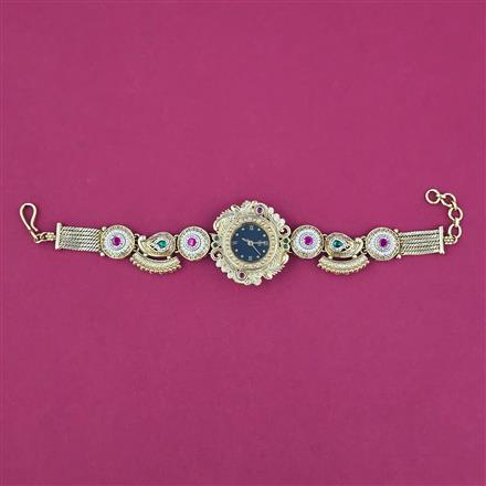Antique Pearl Watch With Gold Plating