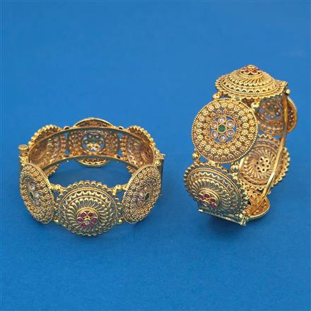 Antique Openable Bangles with Gold Plating