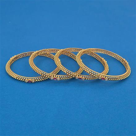 Antique Delicate Bangles with Gold Plating