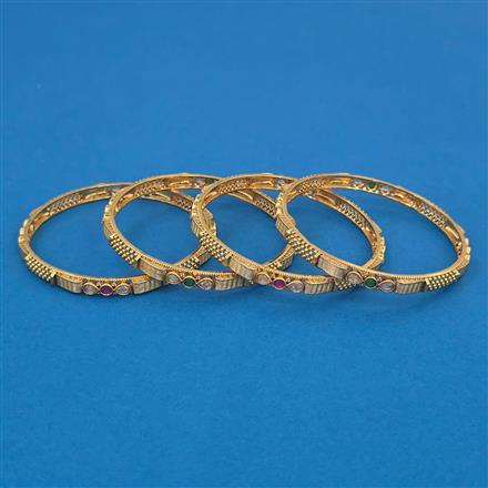 Antique Delicate Bangles with Gold Plating