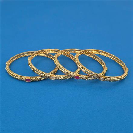 Antique Delicate Bangles with Gold Plating