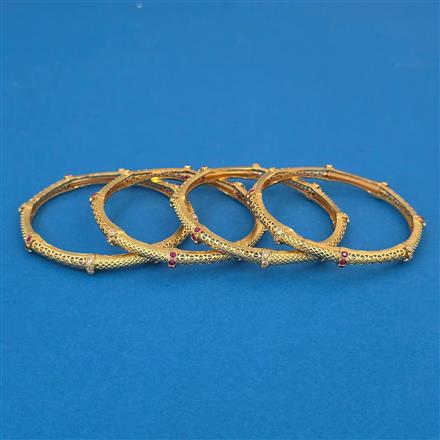 Antique Delicate Bangles with Gold Plating