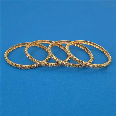 Antique Delicate Bangles with Gold Plating