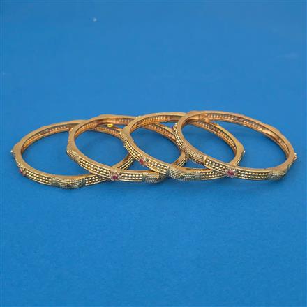 Antique Delicate Bangles with Gold Plating