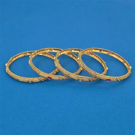 Antique Delicate Bangles with Gold Plating