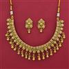 Antique Plain Gold Necklace with Gold Plating