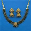 Antique Temple Necklace with Matte Gold Plating