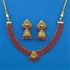 Antique Temple Necklace with Matte Gold Plating