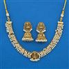 Antique Temple Necklace with Matte Gold Plating