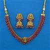 Antique Temple Necklace with Matte Gold Plating