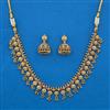 Antique Temple Necklace with Matte Gold Plating