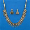 Antique Temple Necklace with Matte Gold Plating