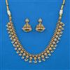 Antique Temple Necklace with Matte Gold Plating