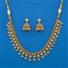 Antique Temple Necklace with Matte Gold Plating