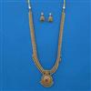 Antique Temple Necklace with Matte Gold Plating